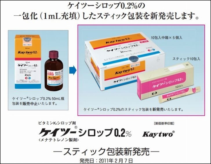 ケイツー シロップ 飲 ませ 方